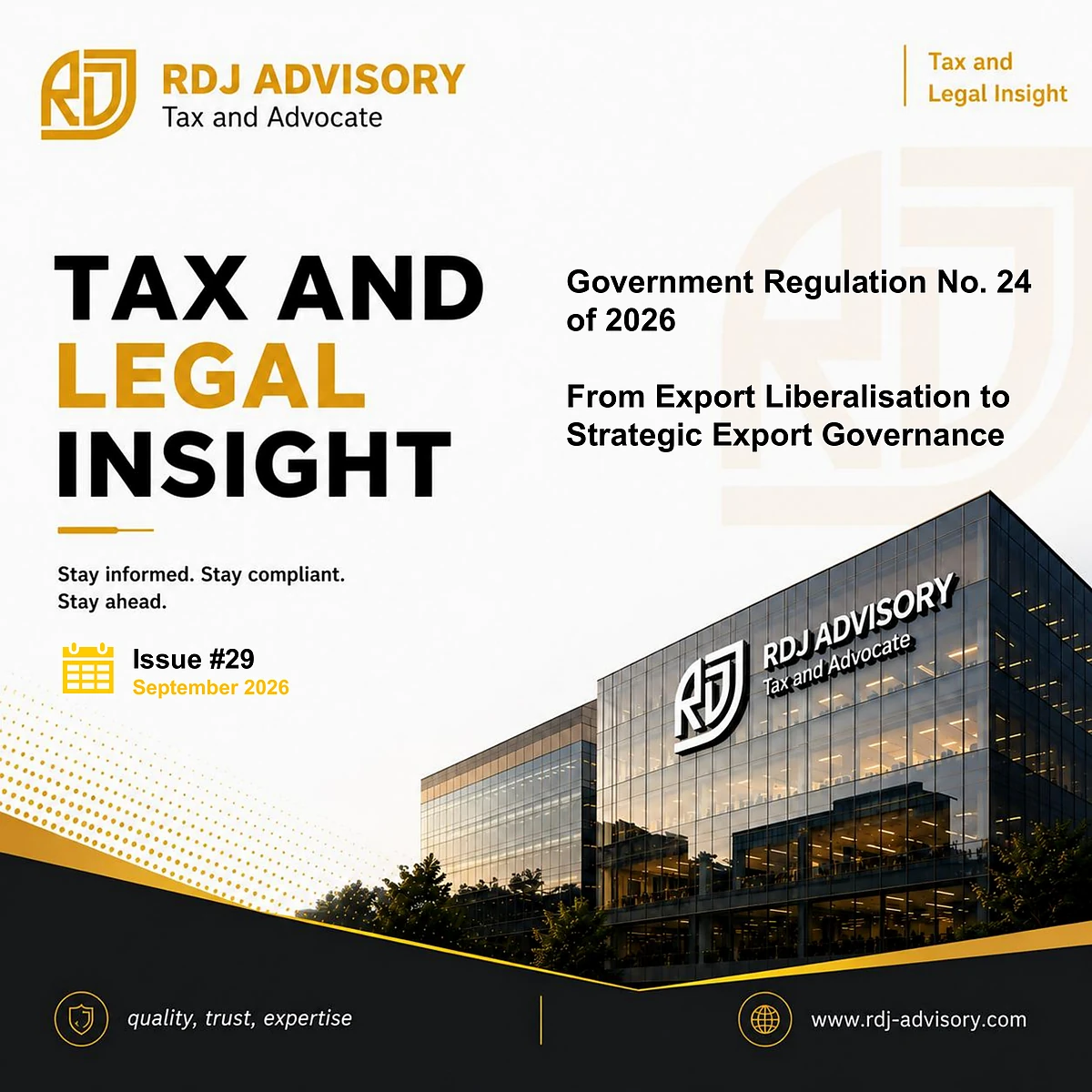 RDJ Tax and Legal Insight Issue 29 - Government Regulation No. 24 of 2026